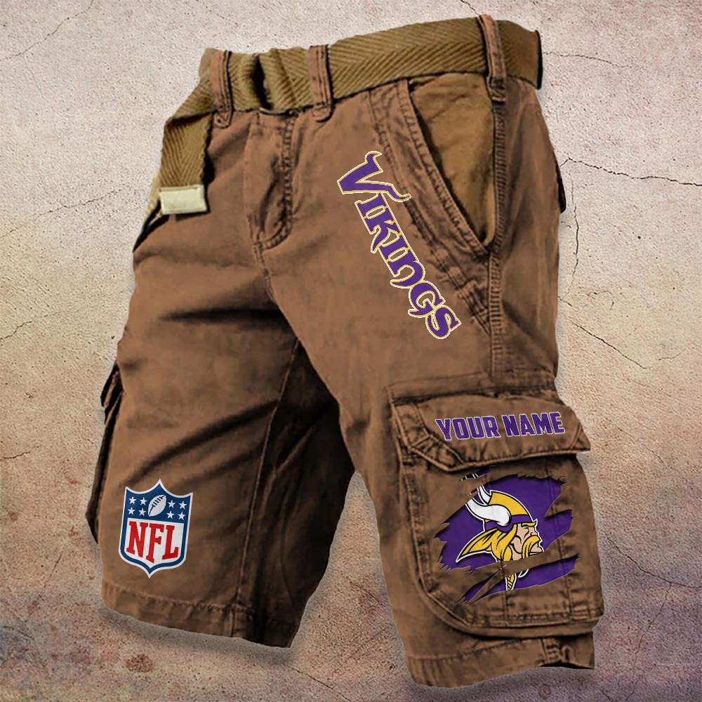Sportswearmerch Minnesota Vikings NFL Denim Short For Fan
