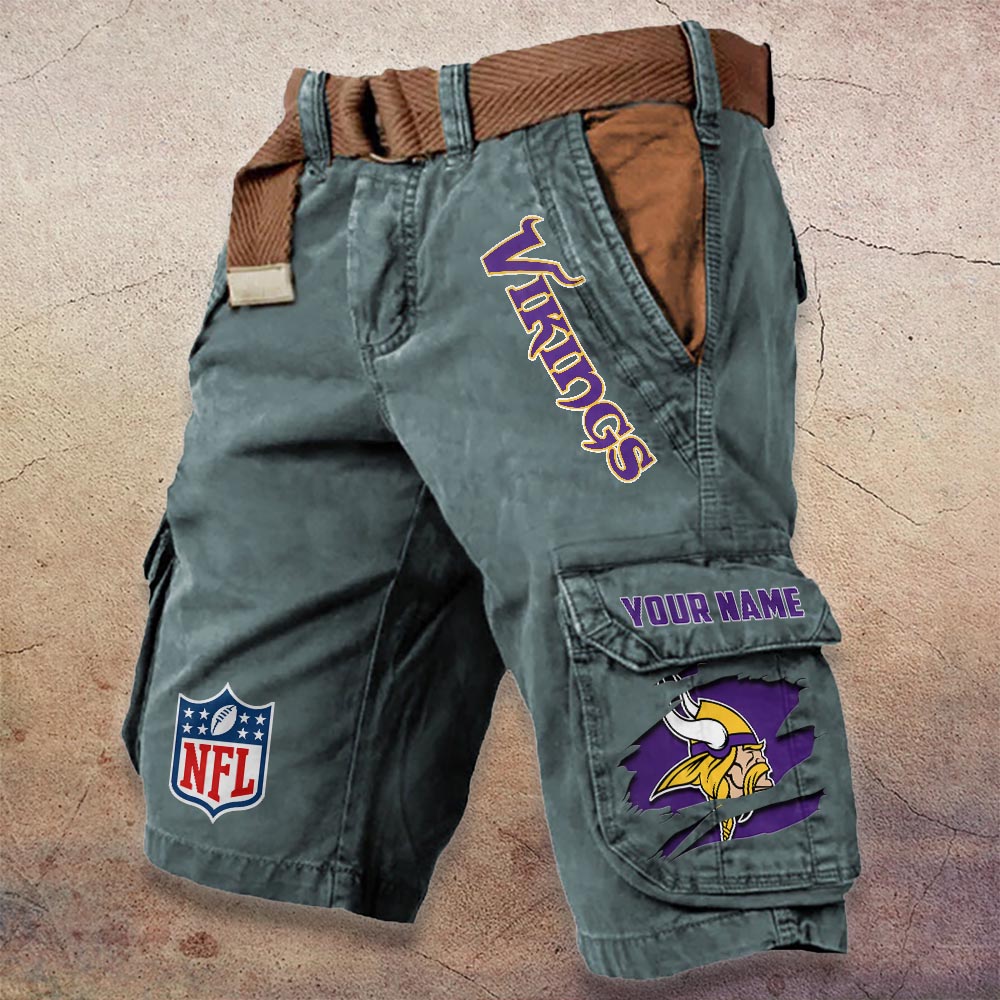 Sportswearmerch Minnesota Vikings NFL Denim Short For Fan