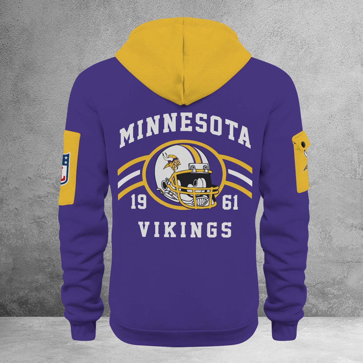 Sportswearmerch Minnesota Vikings NFL Half Zip Hoodie For Fan