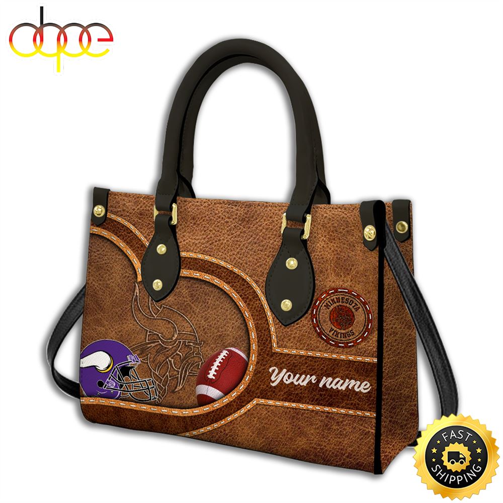 Sportswearmerch Minnesota Vikings NFL Leather Bag For Fan