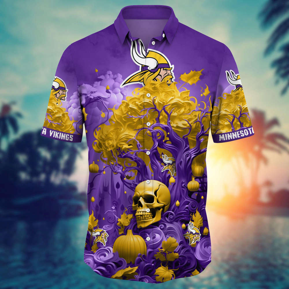 Sportswearmerch Minnesota Vikings NFL Personalized Hawaiian Shirt For Fan