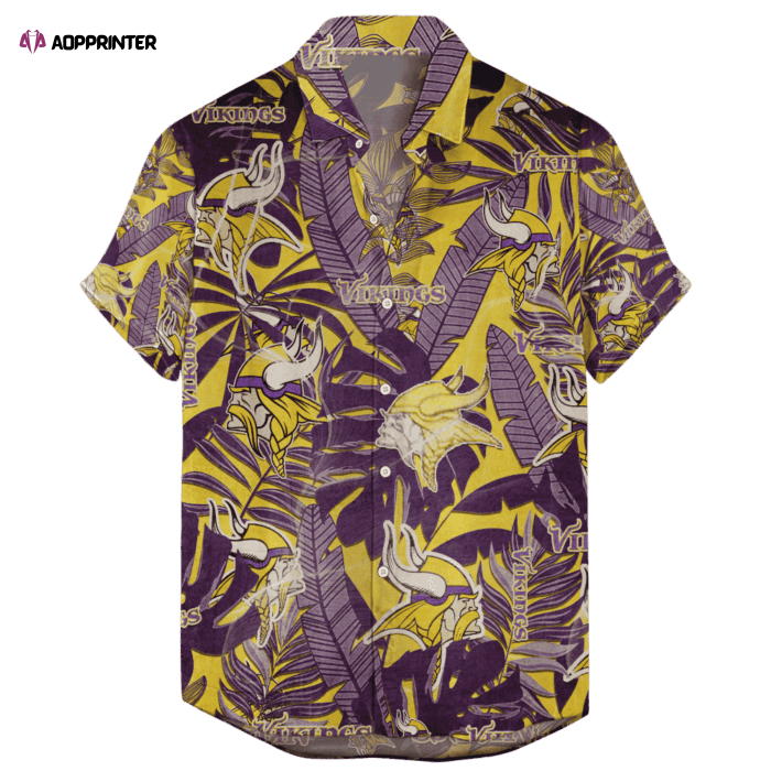 Sportswearmerch Minnesota Vikings NFL Personalized Hawaiian Shirt For Fan