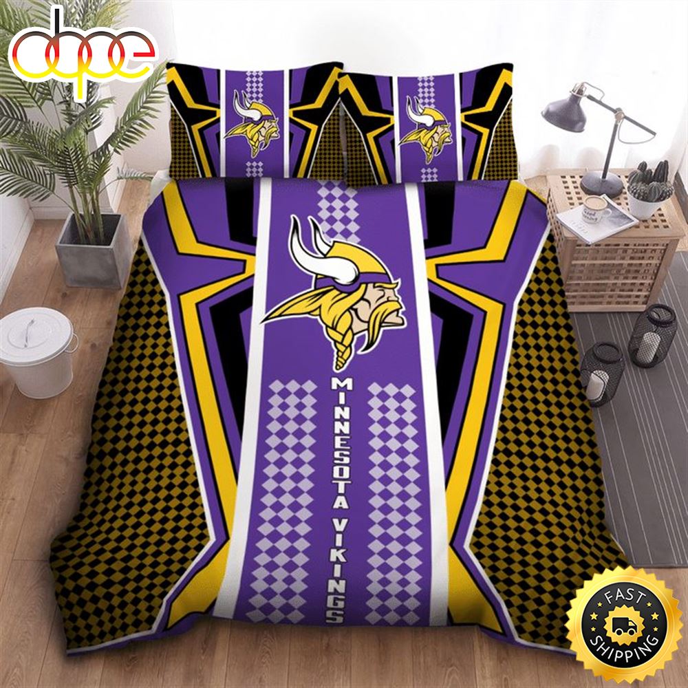 Sportswearmerch Minnesota Vikings NFL Special Style Bedding Set For Fan