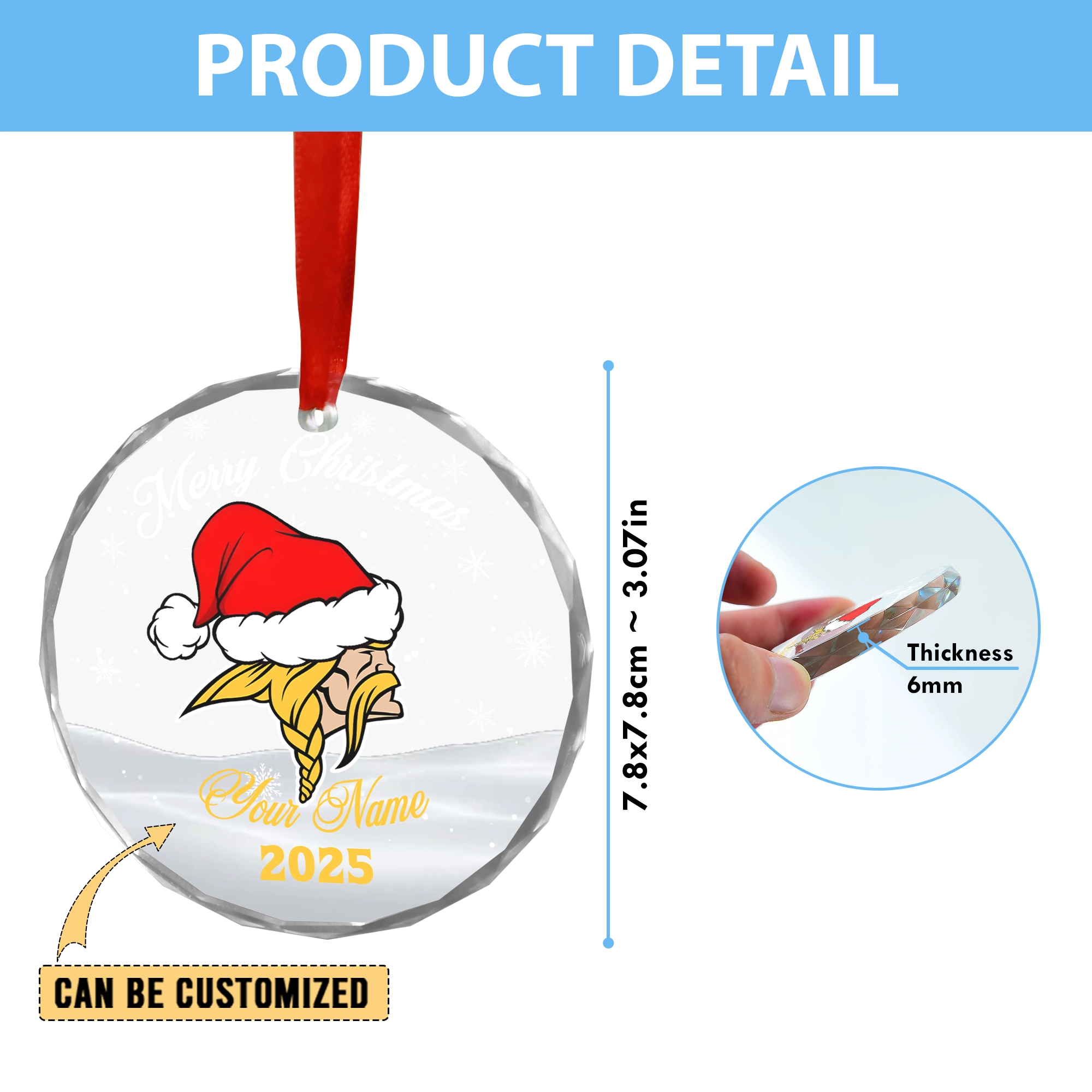 Sportswearmerch Minnesota Vikings NFL x Christmas Glass Ornament Gift For Fan