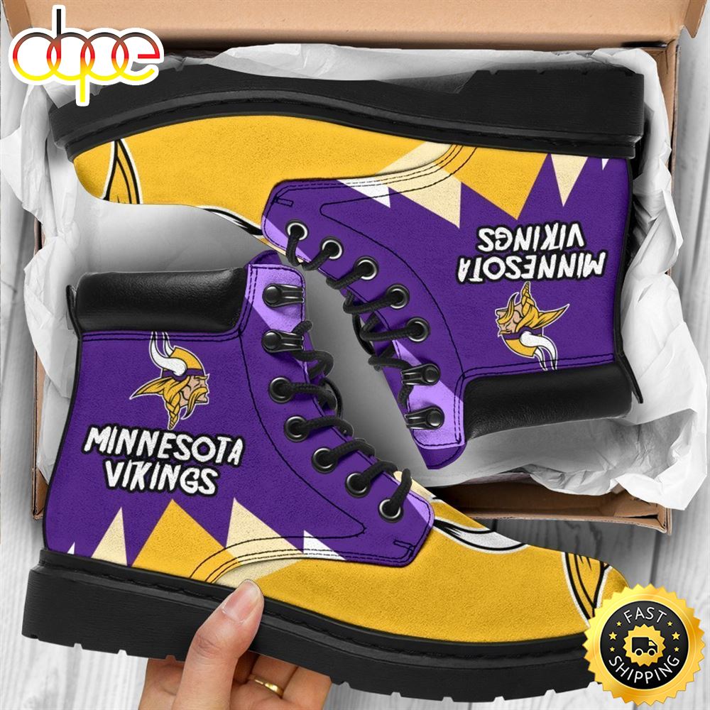 Sportswearmerch Minnesota Virkings NFL Boots Shoes For Men And Women