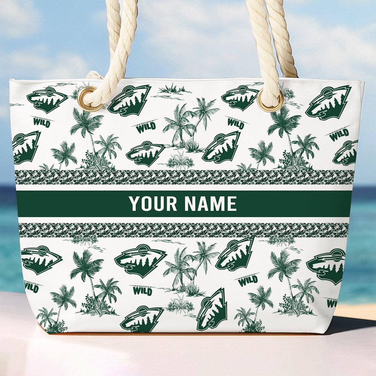 Sportswearmerch Minnesota Wild NHL Beach Bag For Fan