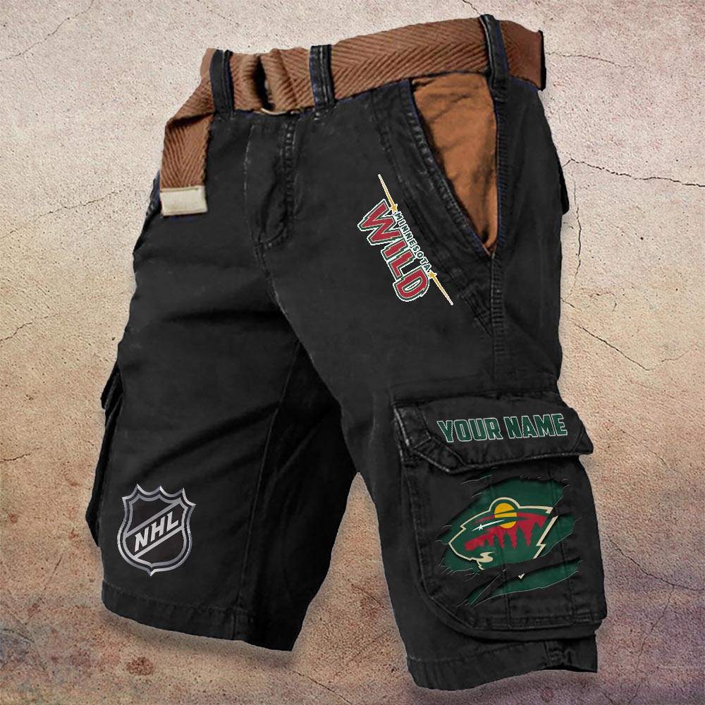 Sportswearmerch Minnesota Wild NHL Denim Short For Fan