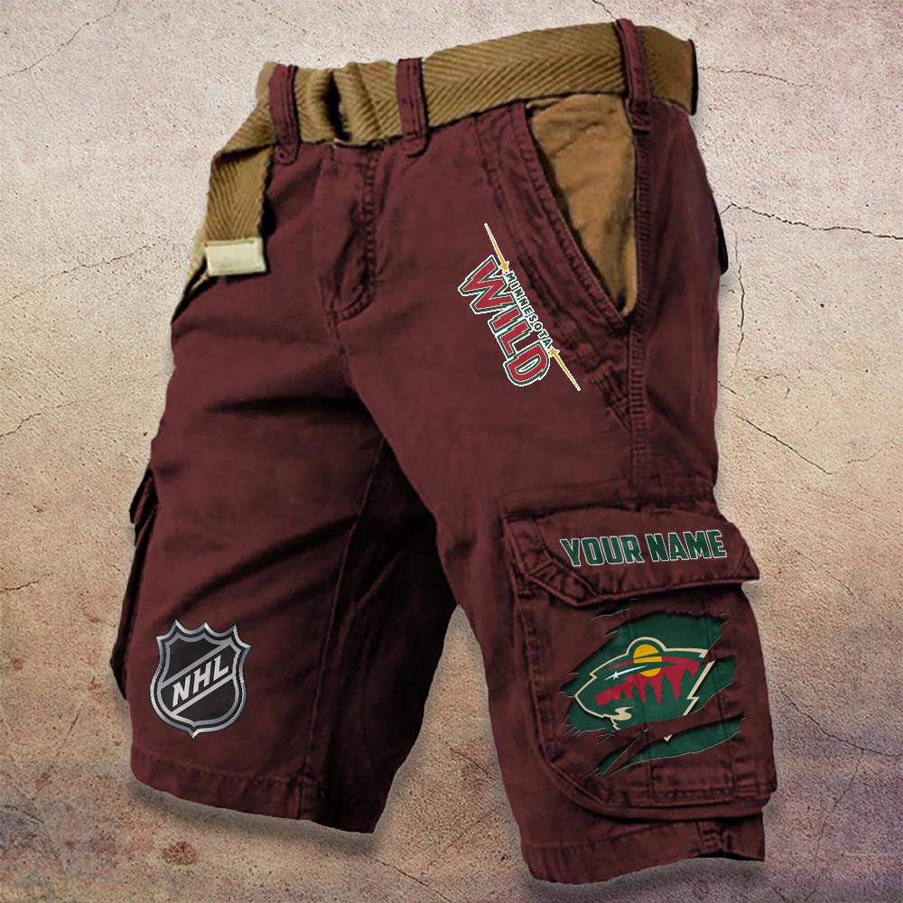 Sportswearmerch Minnesota Wild NHL Denim Short For Fan