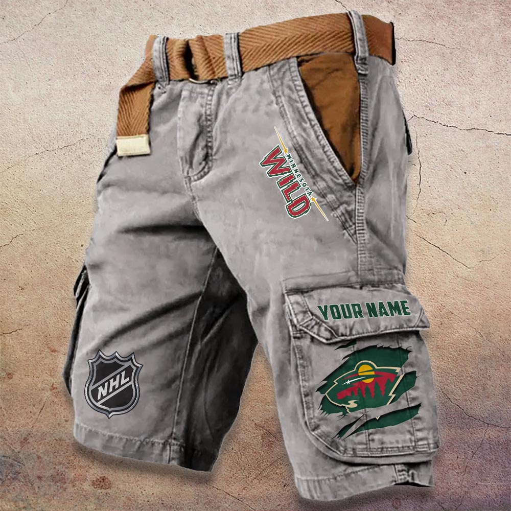 Sportswearmerch Minnesota Wild NHL Denim Short For Fan