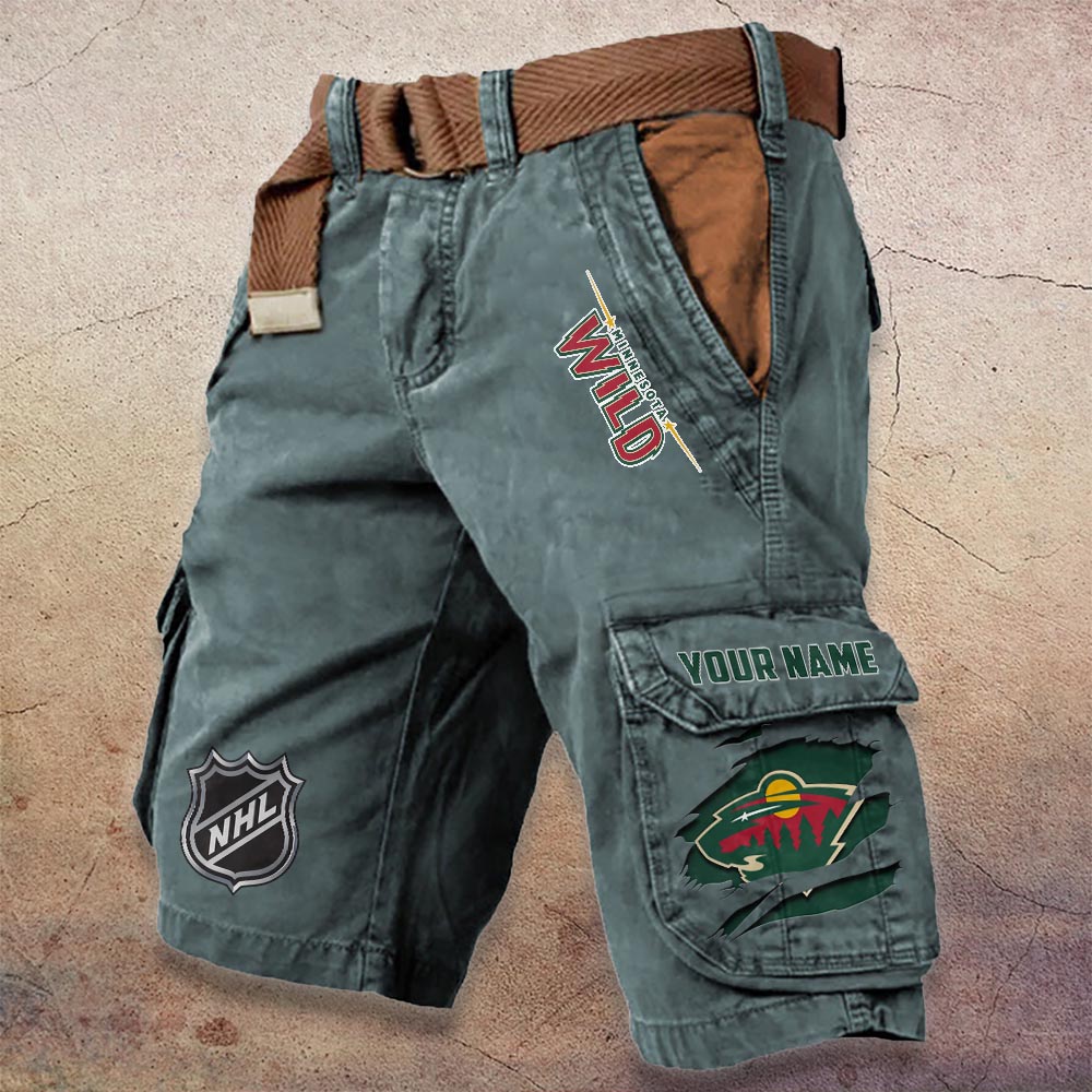 Sportswearmerch Minnesota Wild NHL Denim Short For Fan