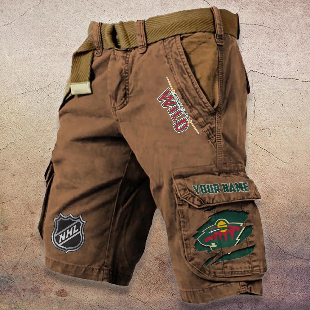 Sportswearmerch Minnesota Wild NHL Denim Short For Fan