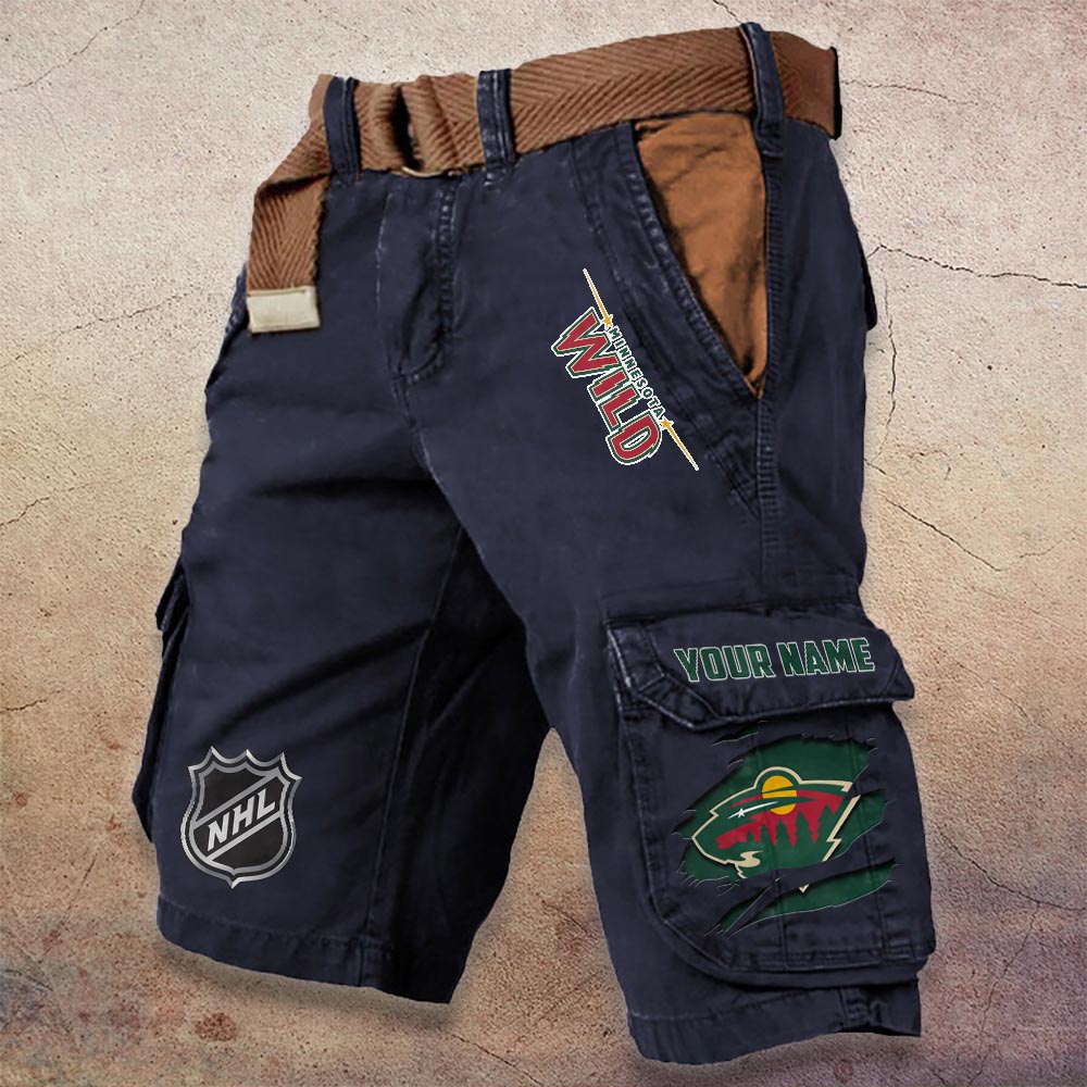 Sportswearmerch Minnesota Wild NHL Denim Short For Fan