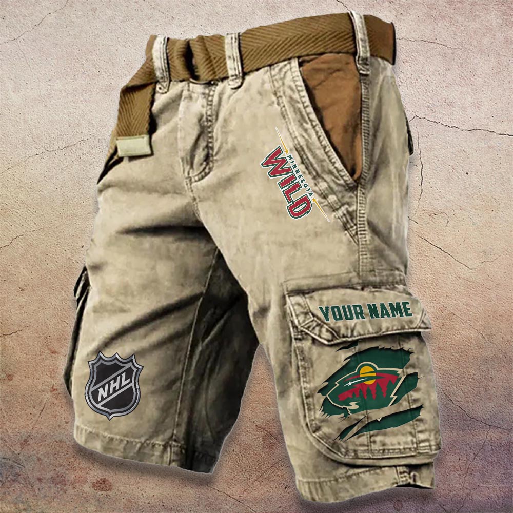 Sportswearmerch Minnesota Wild NHL Denim Short For Fan