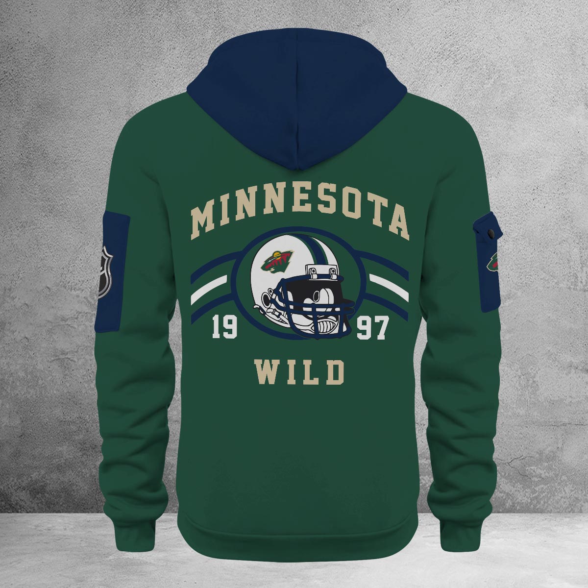 Sportswearmerch Minnesota Wild NHL Half Zip Hoodie Personalized For Fan