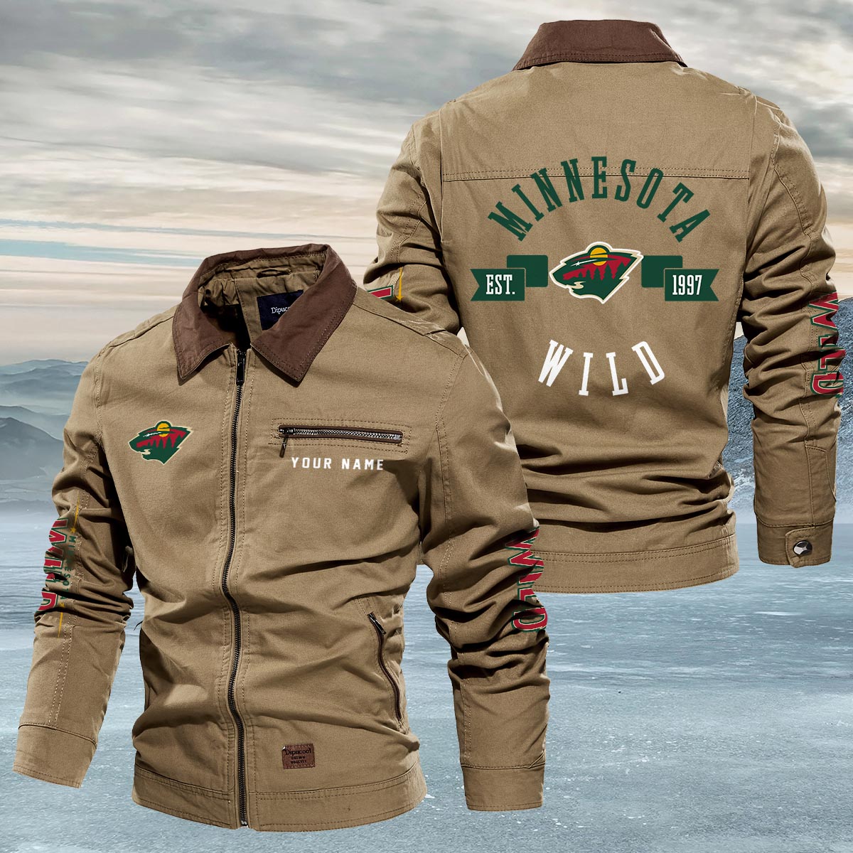 Sportswearmerch Minnesota Wild NHL Lapel Jacket For Fan
