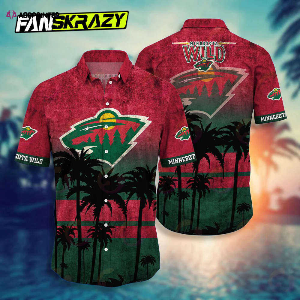 Sportswearmerch Minnesota Wild NHL Personalized Hawaiian Shirt For Fan