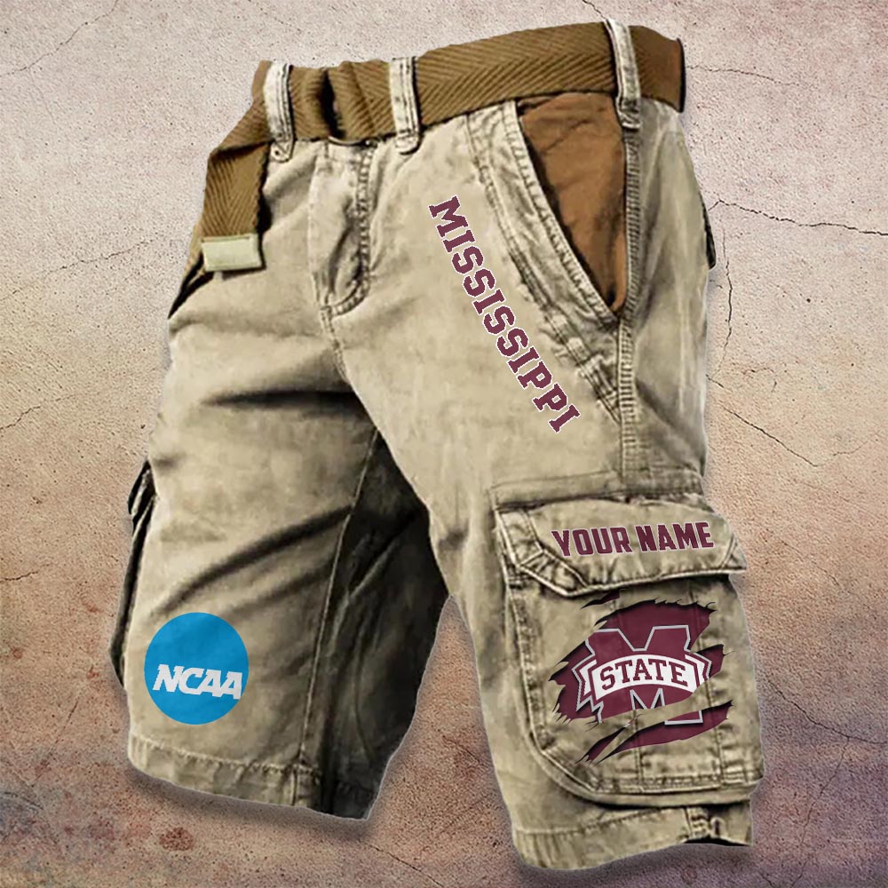Sportswearmerch Mississippi State Bulldogs NCAA Denim Short For Fan