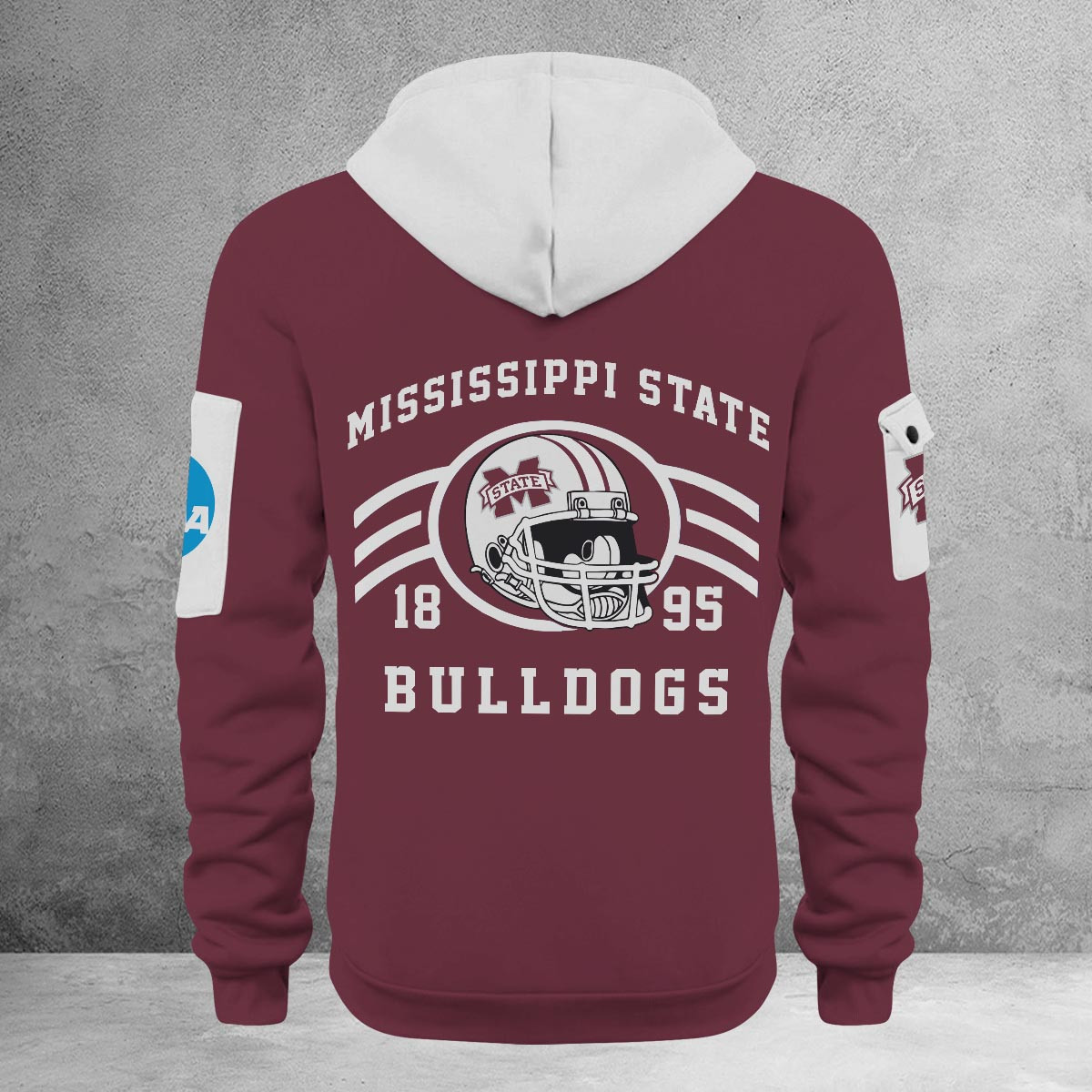 Sportswearmerch Mississippi State Bulldogs NCAA Half Zip Hoodie Personalized For Fan