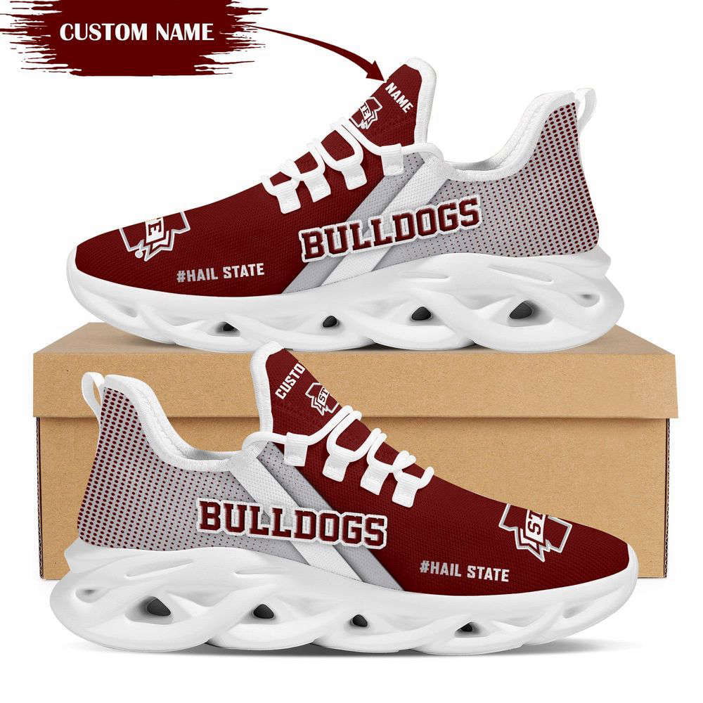 Sportswearmerch Mississippi State Bulldogs NCAA Max Soul Shoes Sneakers For Men And Women