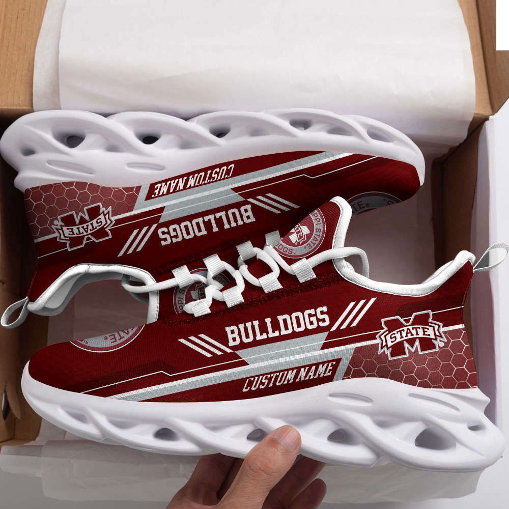 Sportswearmerch Mississippi State Bulldogs NCAA Max Soul Shoes Sneakers For Men And Women