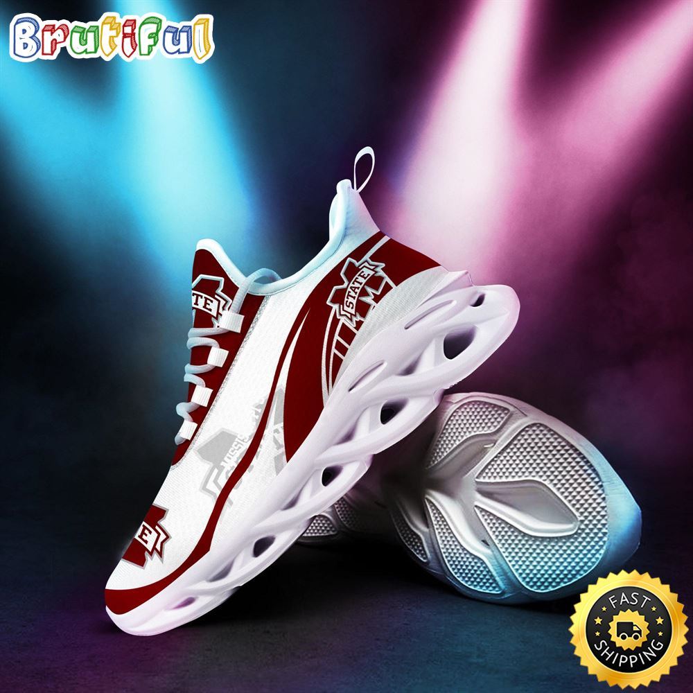 Sportswearmerch Mississippi State Bulldogs NCAA Sneakers Max Soul Shoes For Fan