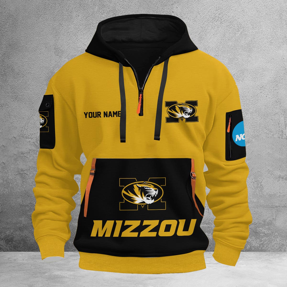 Sportswearmerch Missouri Tigers NCAA Half Zip Hoodie Personalized For Fan