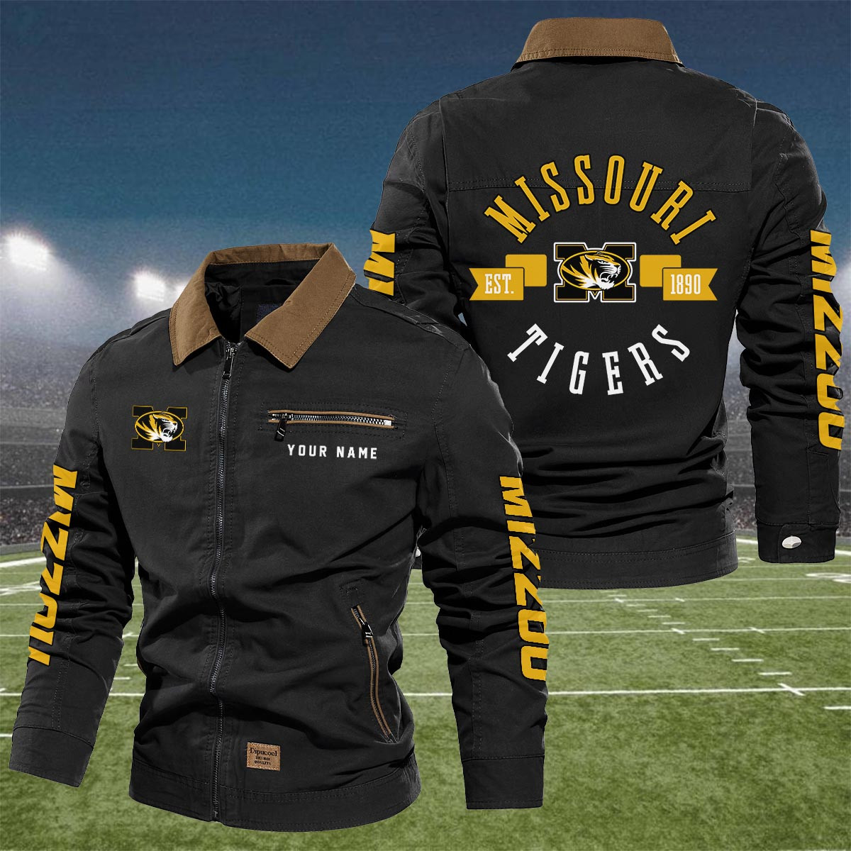 Sportswearmerch Missouri Tigers NCAA Lapel Jacket For Fan