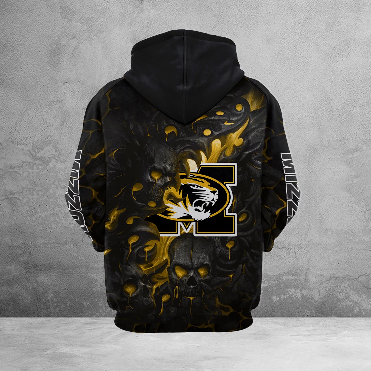 Sportswearmerch Missouri Tigers NCAA Lava Skull Hoodie For Fan