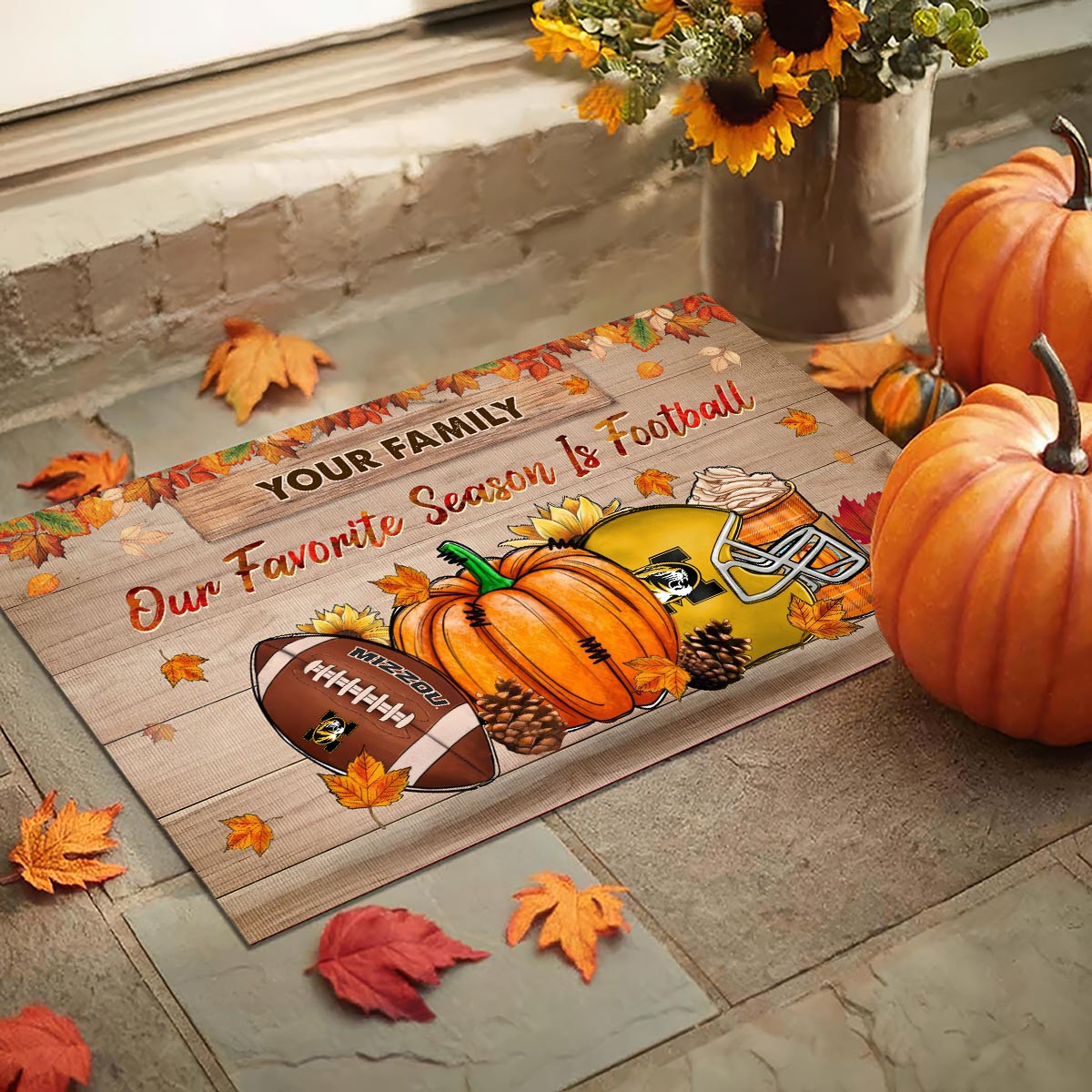 Sportswearmerch Missouri Tigers NCAA Our Favorite Season is Football Doormat For Fan