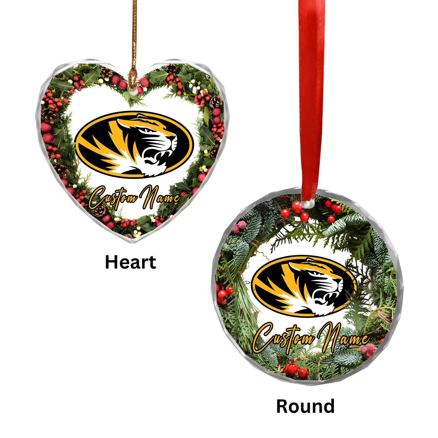 Sportswearmerch Missouri Tigers NCAA x Christmas Glass Ornament Gift For Fans