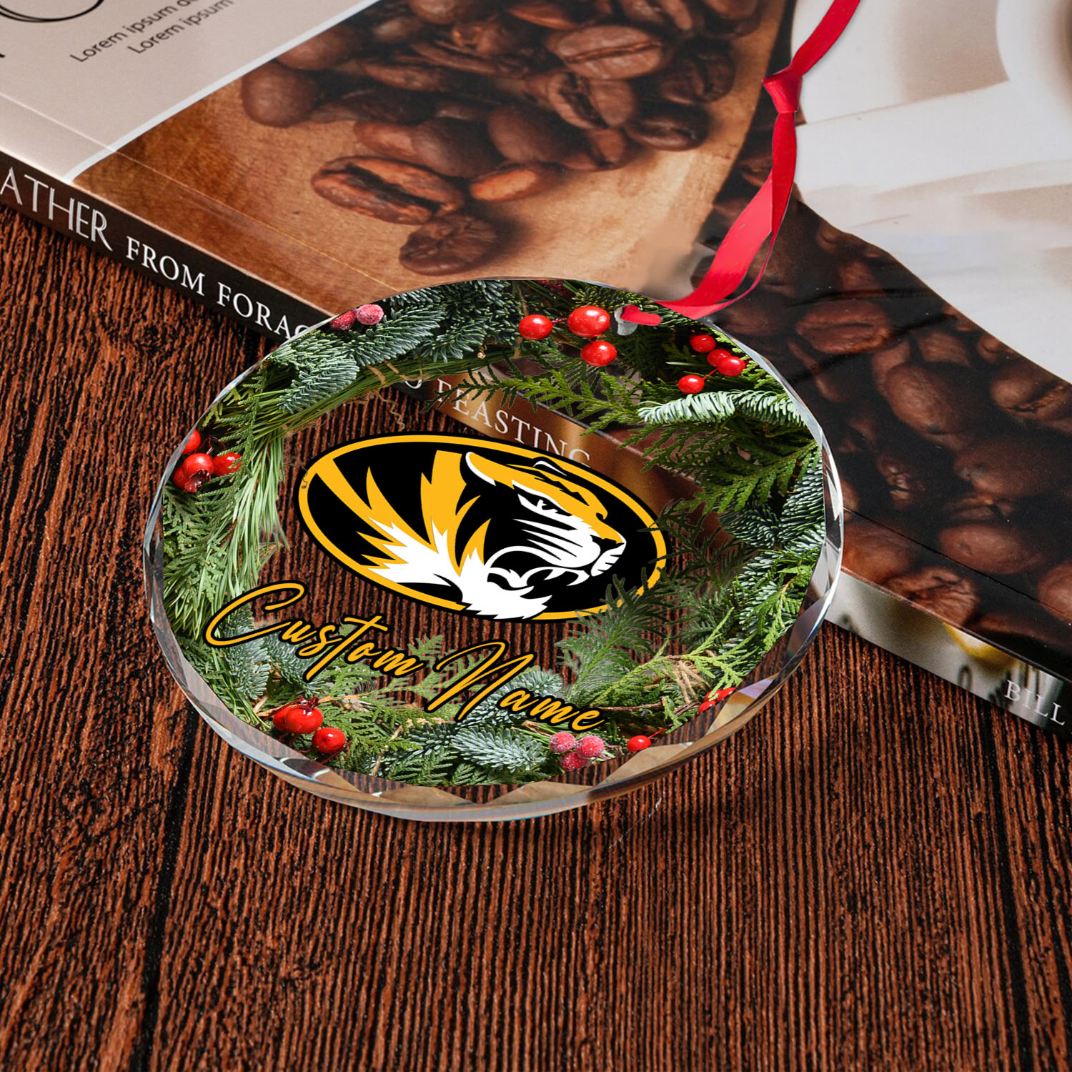 Sportswearmerch Missouri Tigers NCAA x Christmas Glass Ornament Gift For Fans