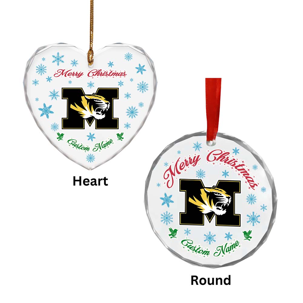 Sportswearmerch Missouri Tigers NCAA x Christmas Glass Ornament Gift For Fans