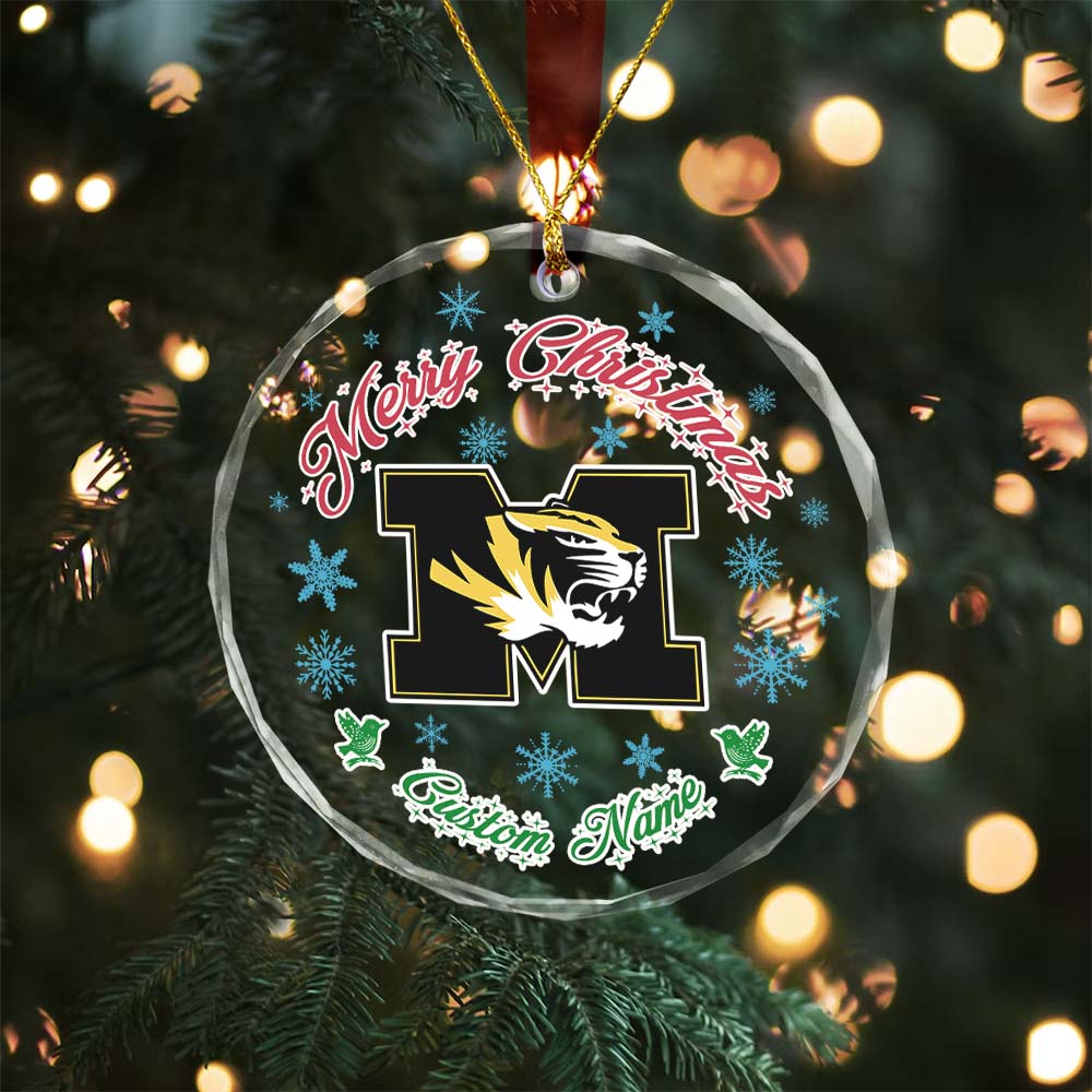 Sportswearmerch Missouri Tigers NCAA x Christmas Glass Ornament Gift For Fans