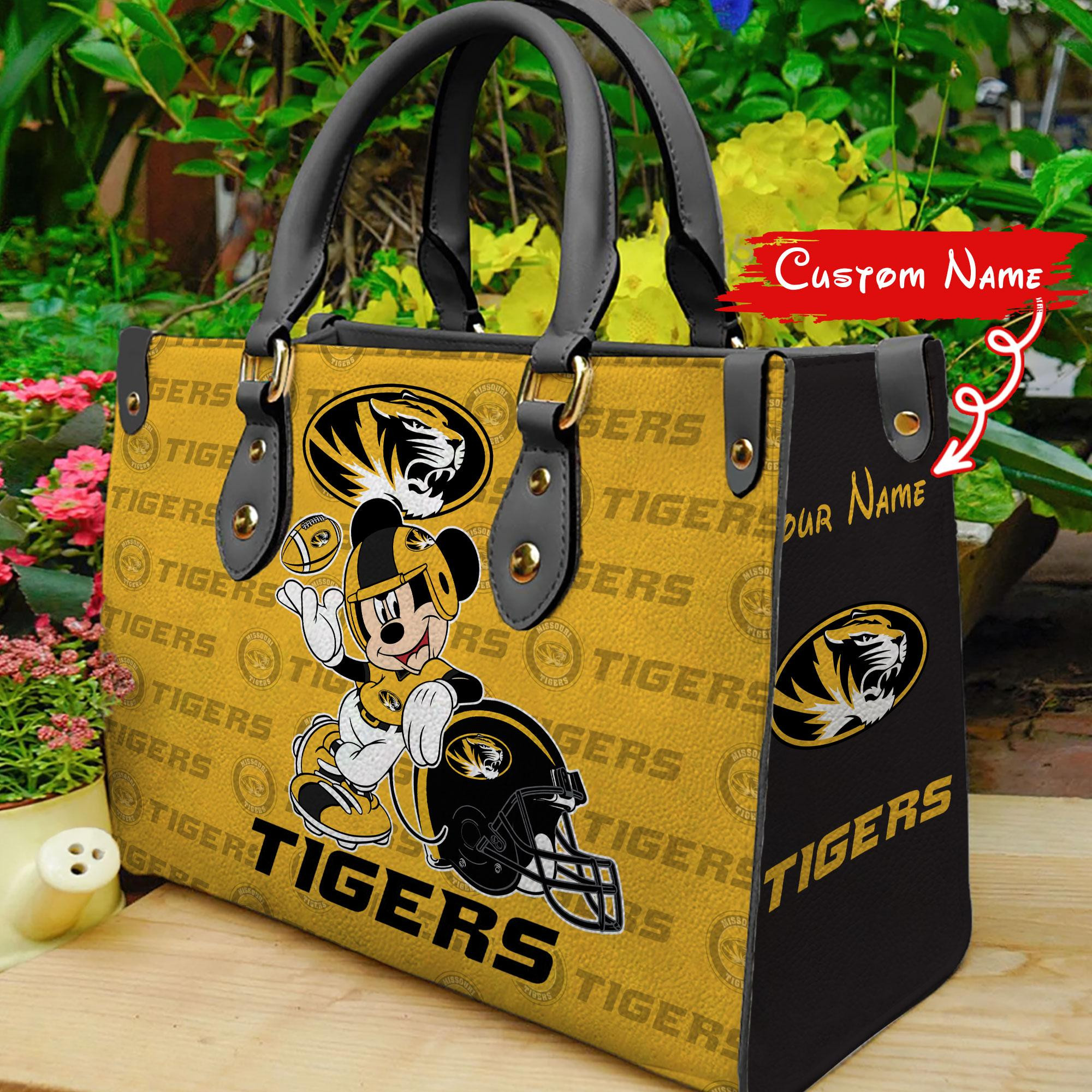 Sportswearmerch Missouri Tigers NCAA x Mickey Women Leather Handbag For Fan