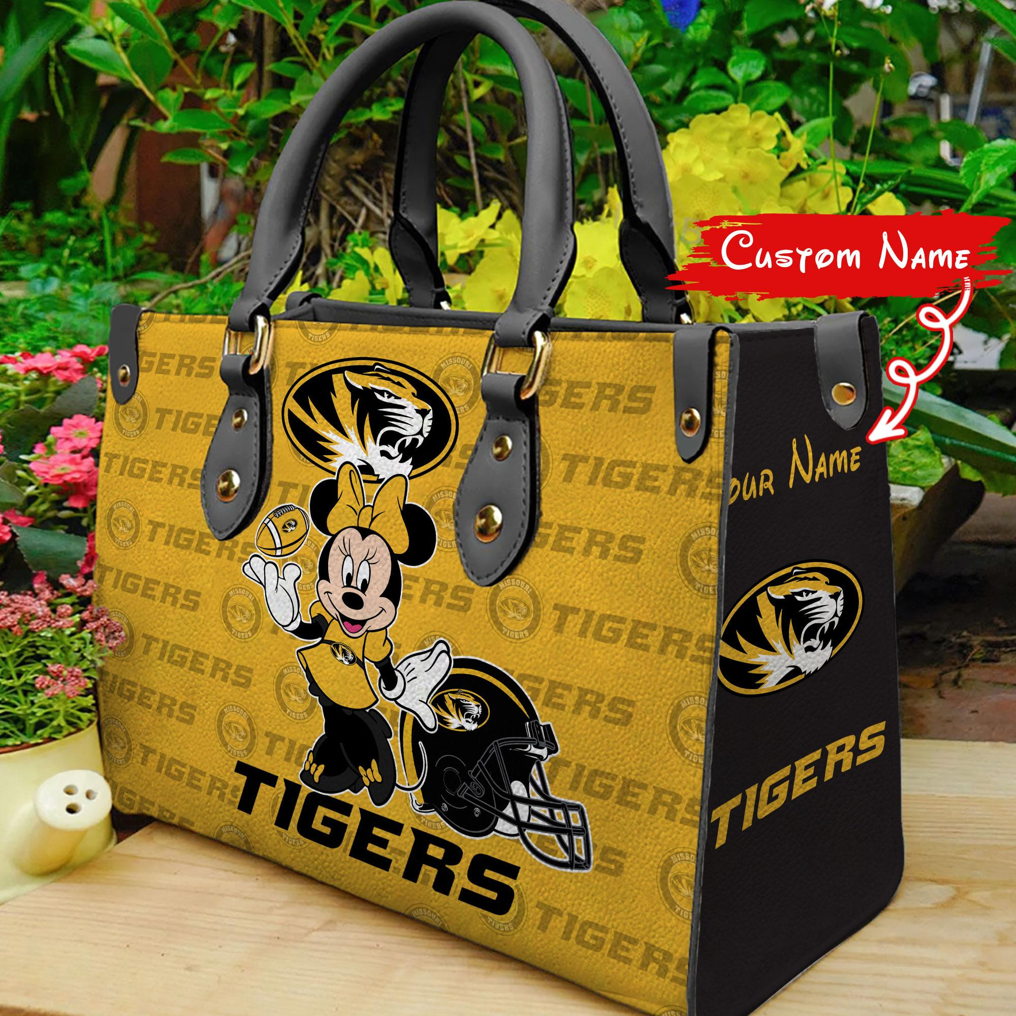 Sportswearmerch Missouri Tigers NCAA x Minnie Women Leather Handbag For Fan