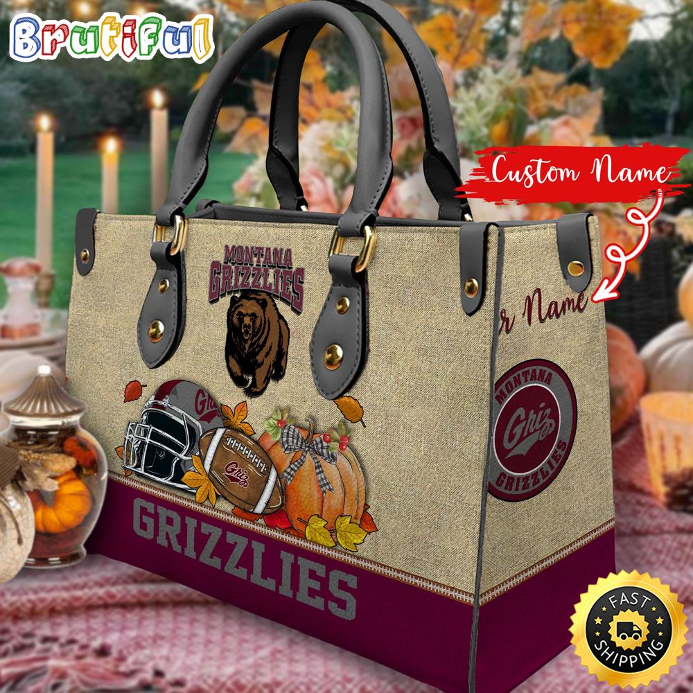 Sportswearmerch Montana Grizzlies NCAA Autumn Leather Handbag For Fan