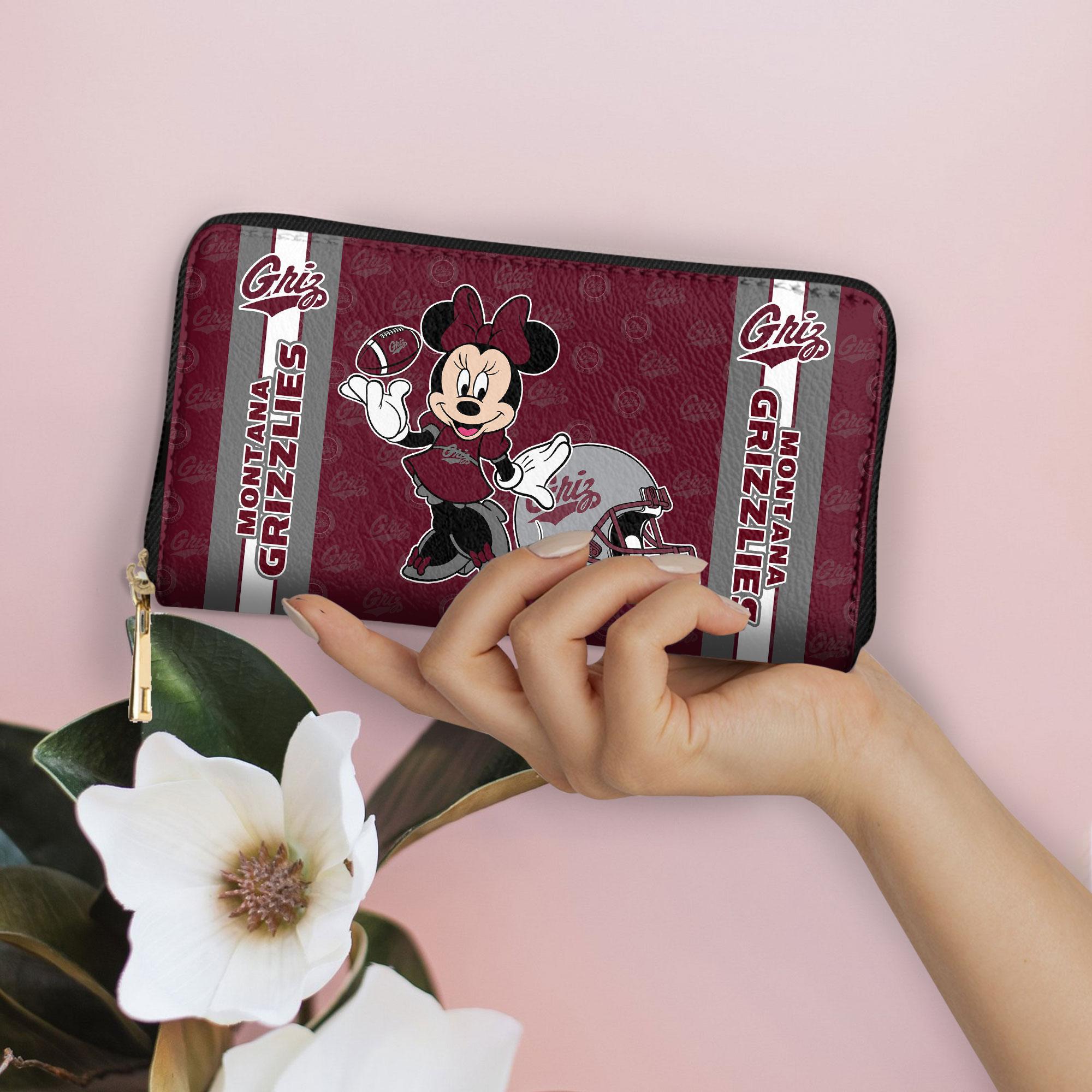 Sportswearmerch Montana Grizzlies NCAA x Minnie Women Leather Handbag For Fan