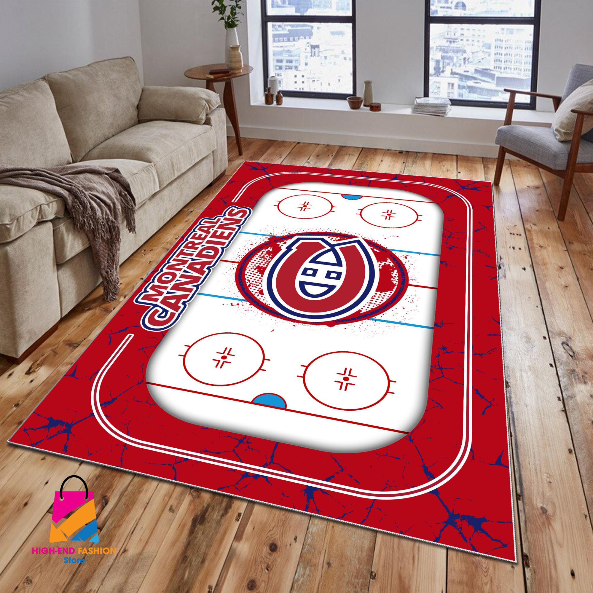 Sportswearmerch Montréal Canadiens NHL Area Rug For Fan