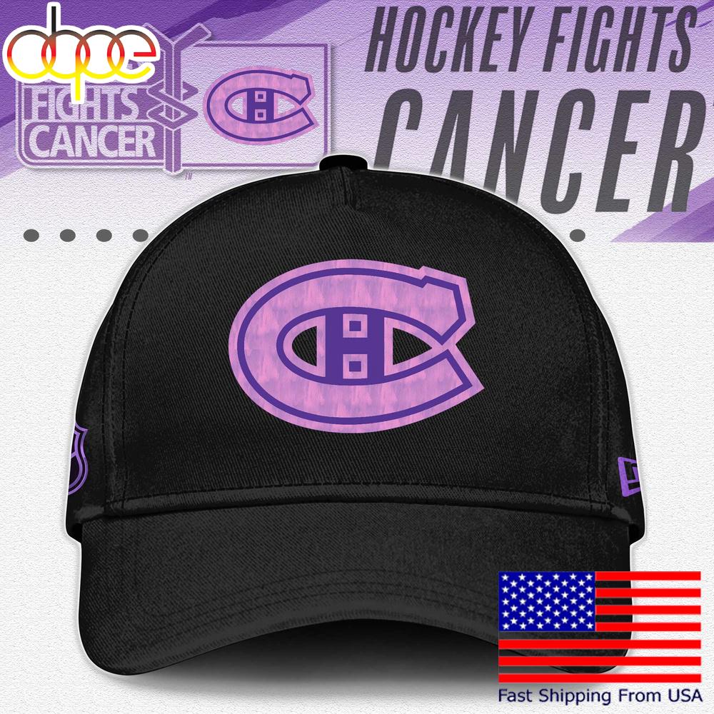 Sportswearmerch Montréal Canadiens NHL Fight Cancer Classic Cap For Fan
