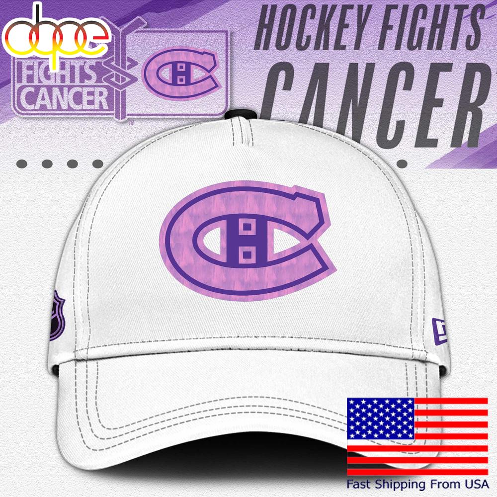 Sportswearmerch Montréal Canadiens NHL Fight Cancer Supporters Classic Cap For Fan