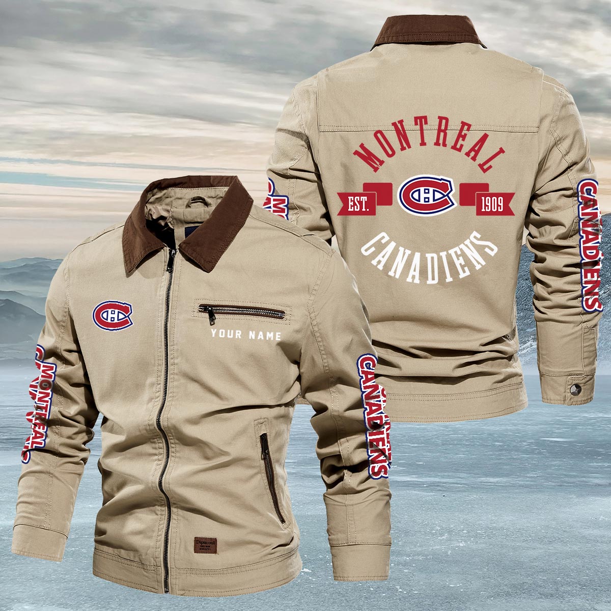 Sportswearmerch Montréal Canadiens NHL Lapel Jacket For Fan