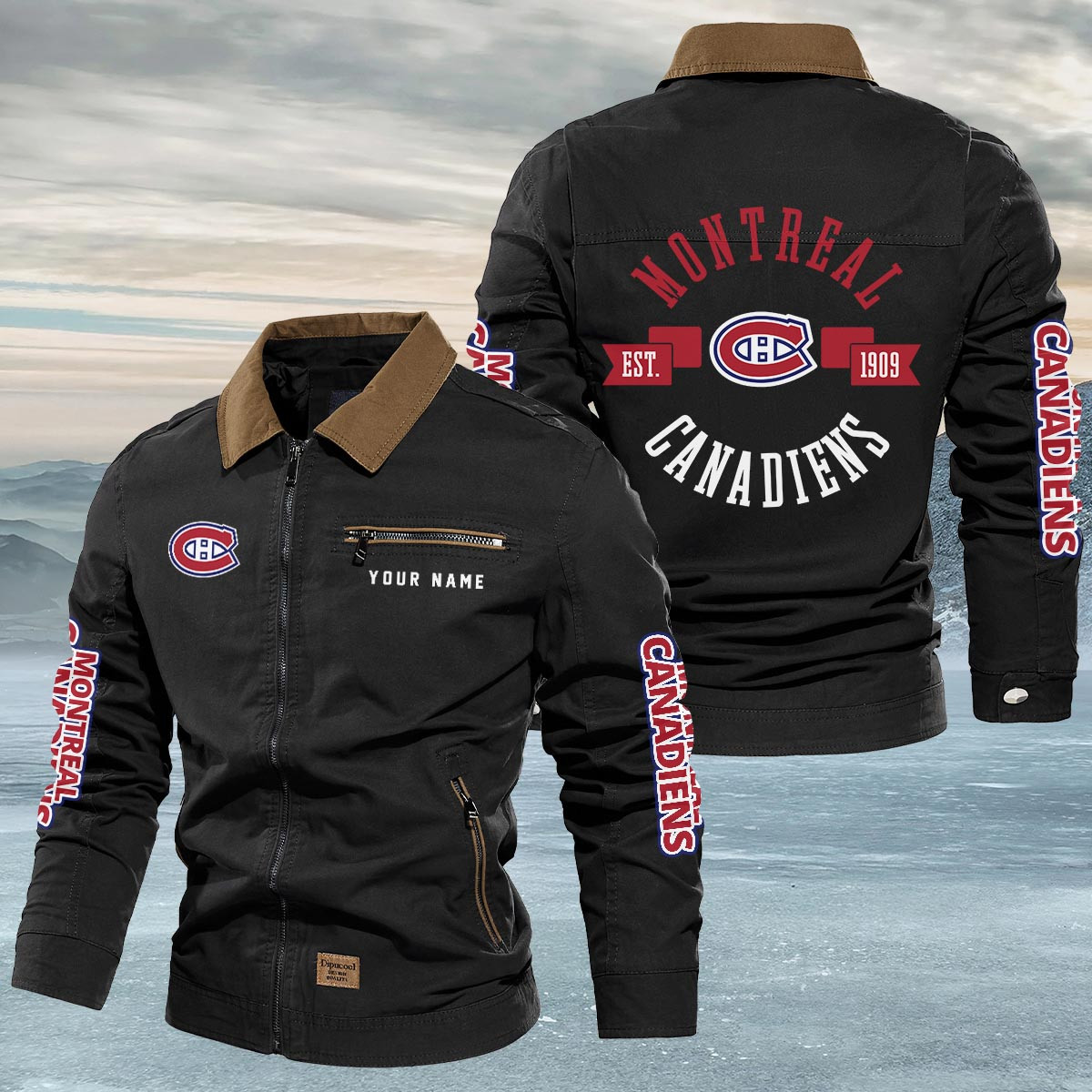 Sportswearmerch Montréal Canadiens NHL Lapel Jacket For Fan