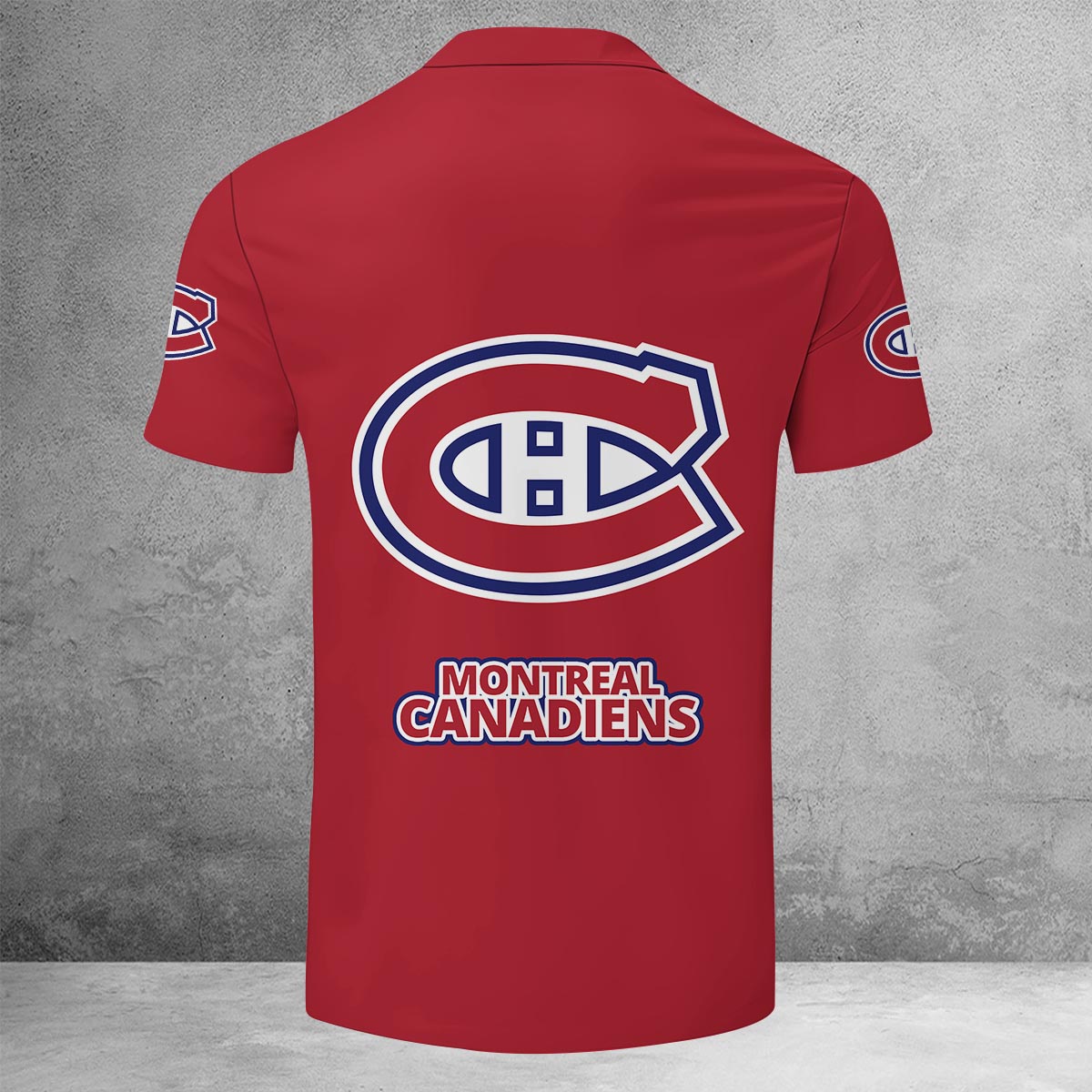 Sportswearmerch Montréal Canadiens NHL Lapel Zip Polo Shirt For Fan