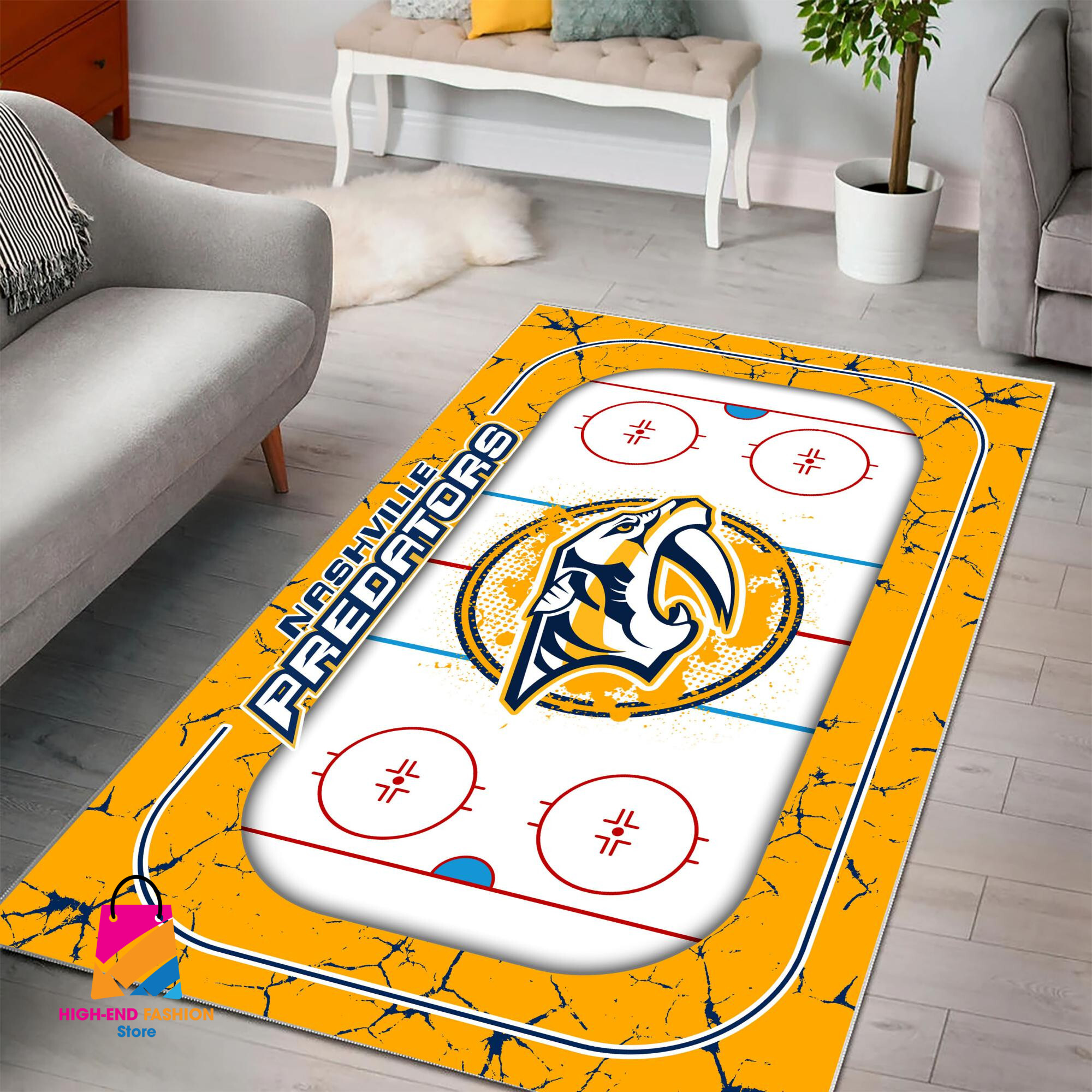 Sportswearmerch Nashville Predators NHL Area Rug For Fan