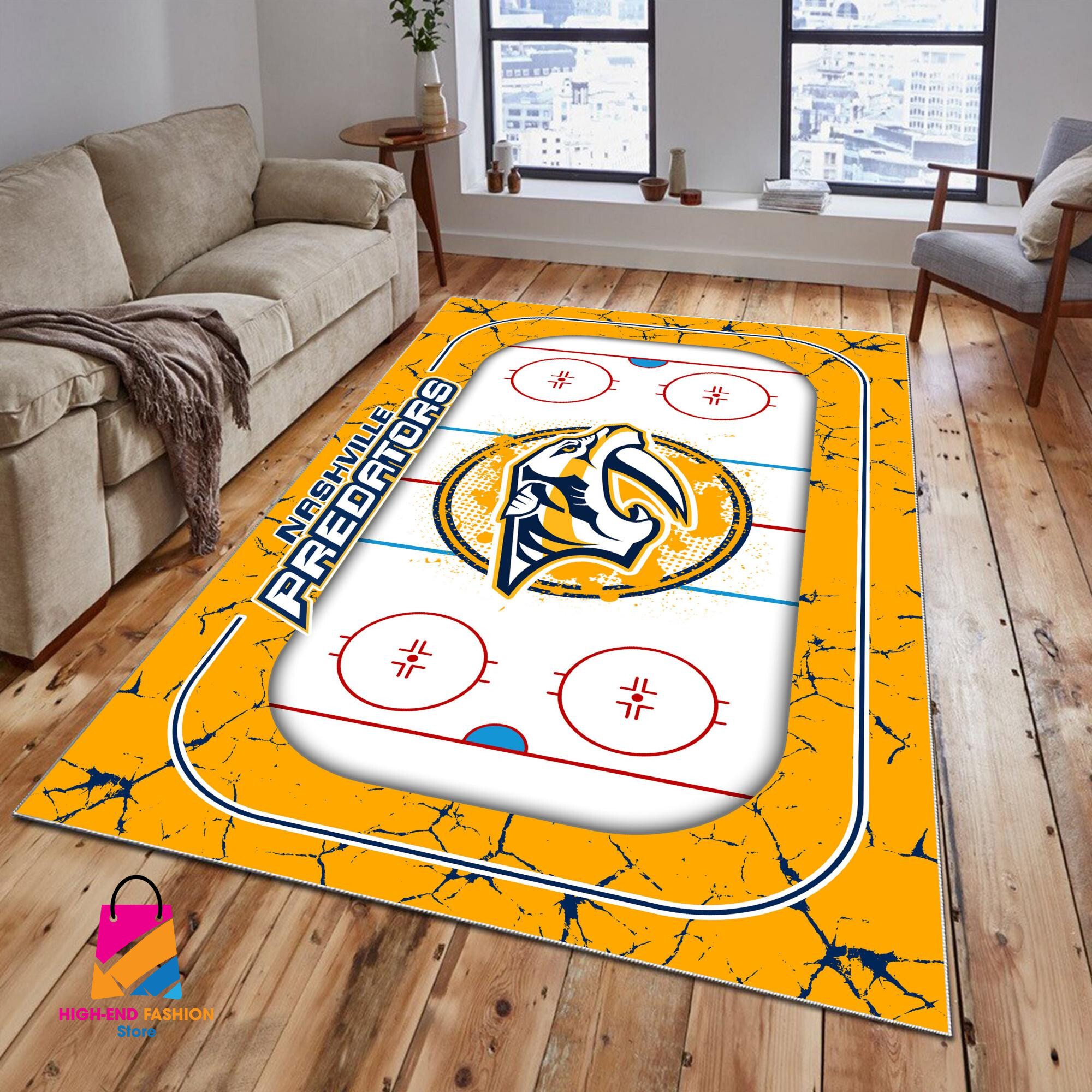 Sportswearmerch Nashville Predators NHL Area Rug For Fan