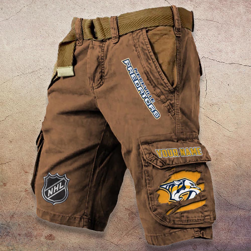 Sportswearmerch Nashville Predators NHL Denim Short For Fan