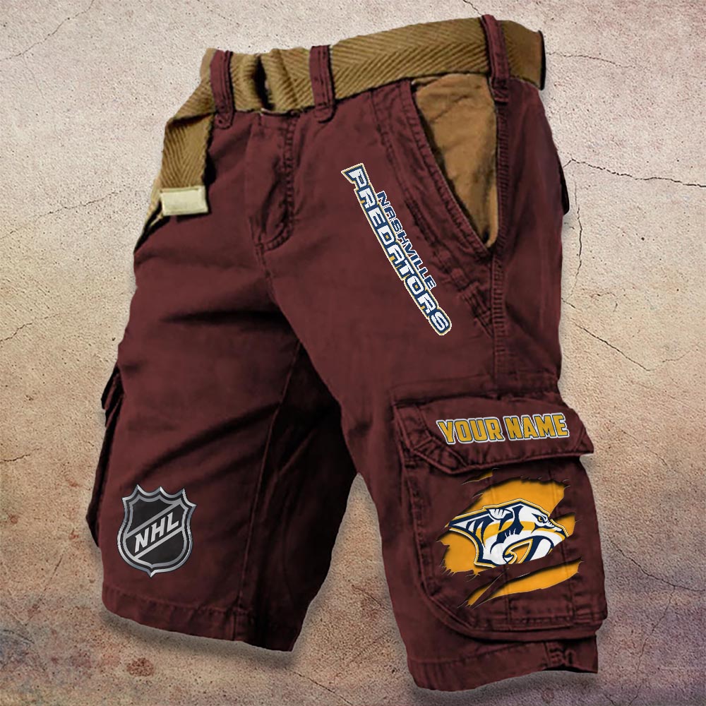 Sportswearmerch Nashville Predators NHL Denim Short For Fan