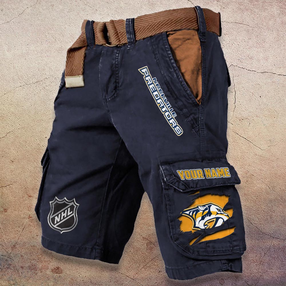 Sportswearmerch Nashville Predators NHL Denim Short For Fan