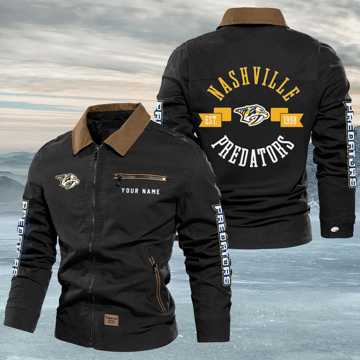 Sportswearmerch Nashville Predators NHL Lapel Jacket For Fan