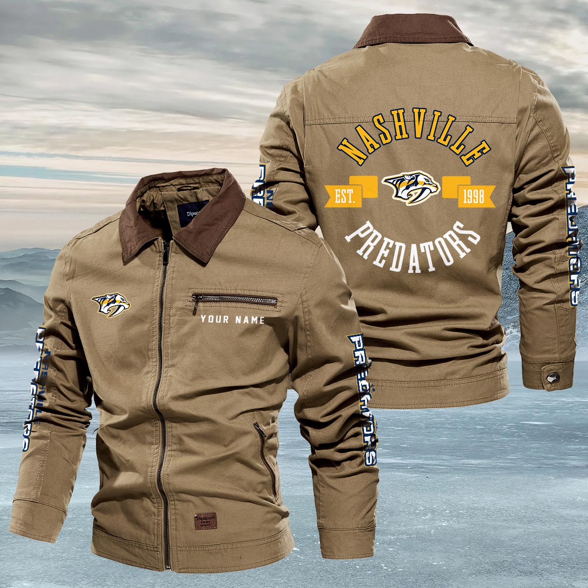 Sportswearmerch Nashville Predators NHL Lapel Jacket For Fan